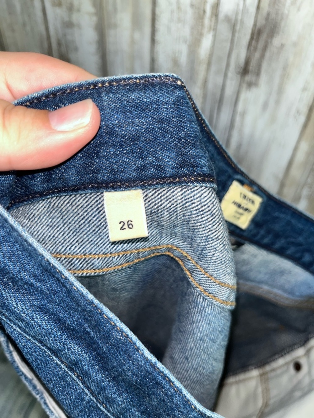 Citizens of Humanity Liya High Rise Classic Fit Crop Jeans Distressed Blue Denim - Picture 10 of 11